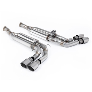 Milltek Cat-Back Avgassystem med Borstade Titanium Ändstycken Mercedes G63 W463 (UK/Euro GPF Modeller)