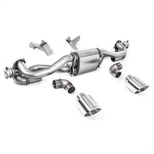 Milltek Partikelfilter-Back Med Polerade GT-115 Ändrör Porsche Cayman 718 GT4 4.0