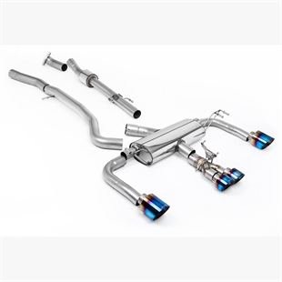 Milltek Icke Resonerad Primär Cat Back (Högre) med Brända Titan GT Ändrör Toyota GR Corolla 1.6 Turbo