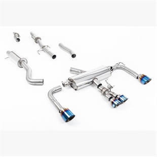 Milltek Resonerad Primär Cat Back med Brända Titan GT Ändrör Toyota GR Corolla 1.6 Turbo