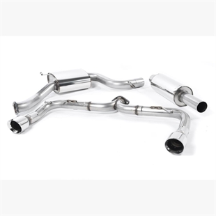Milltek Non-Resonated (Högre) Cat-Back Avgassystem med Polerade Ändrör VW Golf GTI Mk7