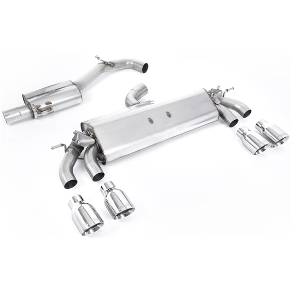 Milltek Cat-back Volkswagen Golf Mk7.5 R 2.0 TSI 310PS (Non-GPF Equipped Models Only) - 76mm & EC Approved Systems