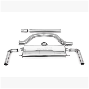 Milltek 80mm OPF/GPF Bakre Avgassystem med Cerakote Svart GT-115 Ändrör VW Golf Mk8 GTi