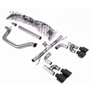 Milltek Cat-back Volkswagen Golf Mk8 GTi (Golf R Style Quad Outlet - 245ps OPF/GPF Equipped Models Only)