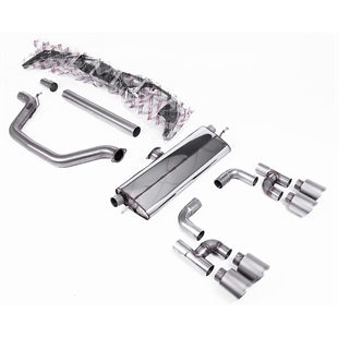 Milltek Cat-back Volkswagen Golf Mk8 GTi (Golf R Style Quad Outlet - 245ps OPF/GPF Equipped Models Only)