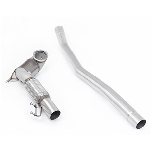 Milltek Stor Diameter Downpipe och Hi-Flow Sports Cat (För Milltek Cat-Back) VW Arteon 2.0 TSI (USA Non Valved/Nedåtriktade Ändrör)