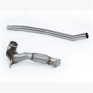 Milltek Stor Diameter Downpipe och Hi-Flow Race Katalysator (För OE Cat-Back) VW Arteon 2.0 TSI (USA Icke-Ventilstyrd/Nedåtvända Ändrör)