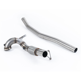 Milltek Stor Diameter Downpipe och De-cat (För Milltek Cat-Back) VW Arteon 2.0 TSI (USA Non Valved/Nedåtriktade Ändrör)