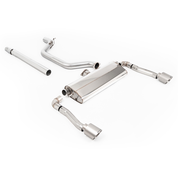 Milltek 80MM OPF/GPF Bakre System med Borstat Titanium GT-115 Ändrör Seat Cupra Formentor 2.0TSI 245ps (GPF Modeller)