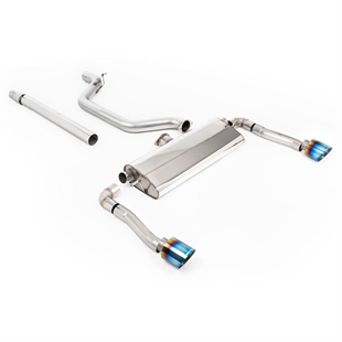 Milltek 80MM OPF/GPF Bakre System med Blåanlöpta/Blå Titanium GT-115 Ändrör Seat Cupra Formentor 2.0TSI 245ps (GPF Modeller)