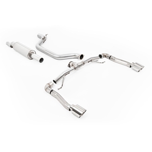 Milltek Race System (Högst) 80MM OPF/GPF Bakre System med Polerade GT-115 Ändrör Seat Cupra Formentor 2.0TSI 245ps (GPF Modeller)