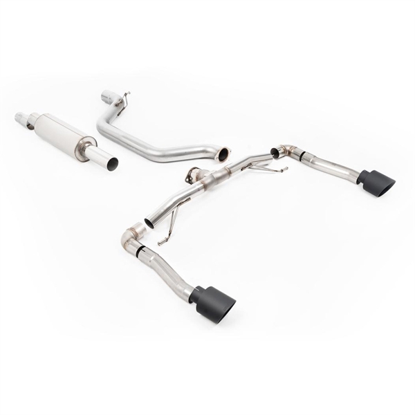 Milltek Race System (Högst) 80MM OPF/GPF Bakre System med Cerakote Svart GT-115 Ändrör Seat Cupra Formentor 2.0TSI 245ps (GPF Modeller)