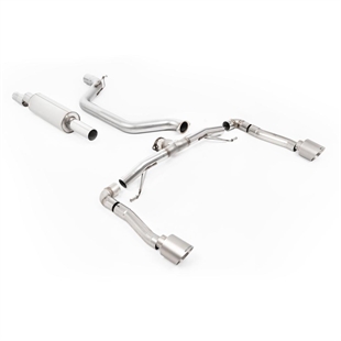 Milltek Race System (Högst) 80MM OPF/GPF Bakre System med Borstat Titanium GT-115 Ändrör Seat Cupra Formentor 2.0TSI 245ps (GPF Modeller)