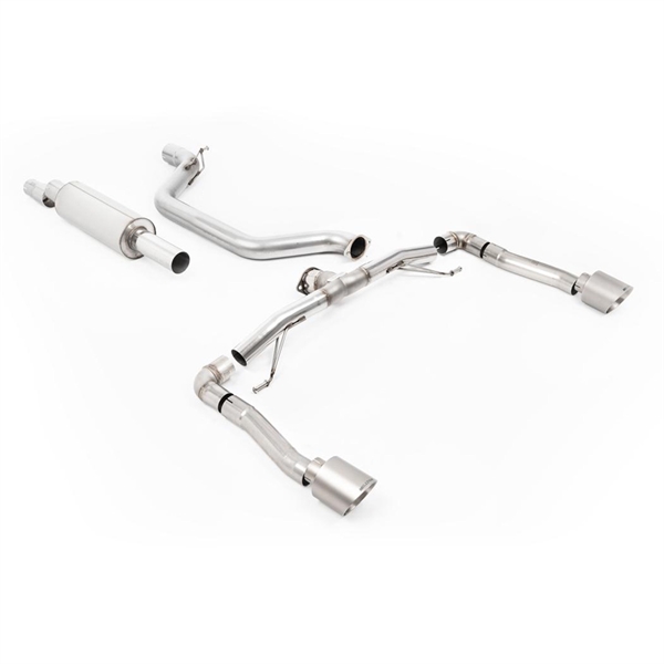 Milltek Race System (Högst) 80MM OPF/GPF Bakre System med Borstat Titanium GT-115 Ändrör Seat Cupra Formentor 2.0TSI 245ps (GPF Modeller)