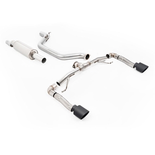 Milltek Partikelfilter-bak Race System (Högst) 80mm med Cerakote Svart GT-115 Ändrör Seat Leon Cupra 2.0 TSI 245ps (GPF Modeller)