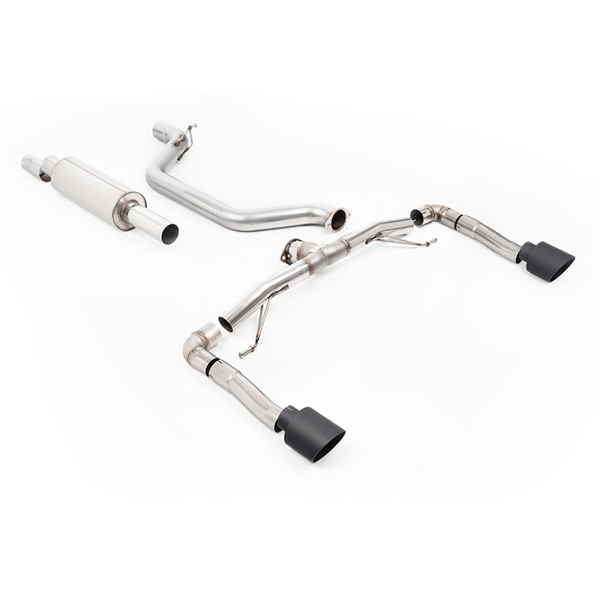 Milltek Partikelfilter-bak Race System (Högst) 80mm med Cerakote Svart GT-115 Ändrör Seat Leon Cupra 2.0 TSI 245ps (GPF Modeller)