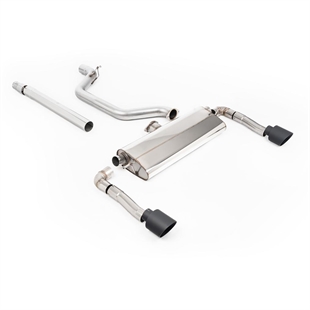Milltek Partikelfilter-bak System med Cerakote Svart GT-115 Ändrör Seat Leon Cupra 2.0 TSI 245ps (GPF Modeller)