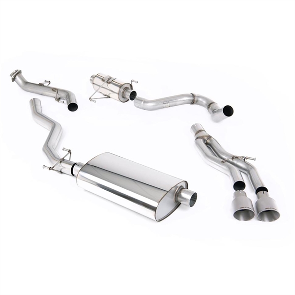 Milltek Resonated Catback med 2 x GT-100 Borstade Titanändrör Toyota Tacoma 2.4L Turbo Hybrid