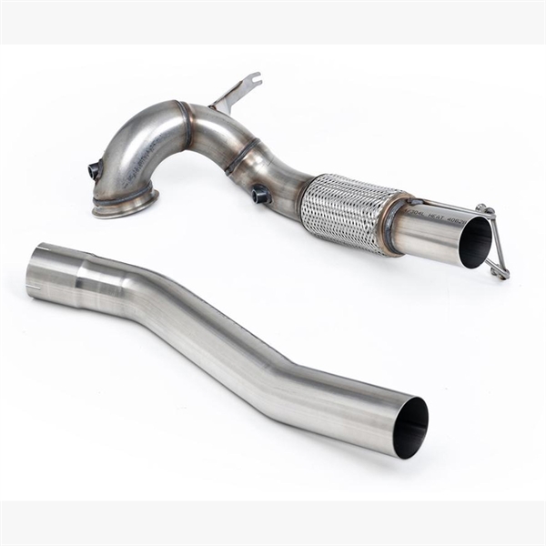 Milltek 94mm / 3.7inch ID Turbo Utlopp till 80mm / 3.15inch Downpipe med Decat (För Milltek Cat-Back) VW Golf GTI Mk8