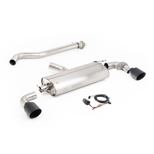Milltek Valved Straight Pipe System med Cerakote Svarta Ändrör Toyota GR Yaris (Gen 2)