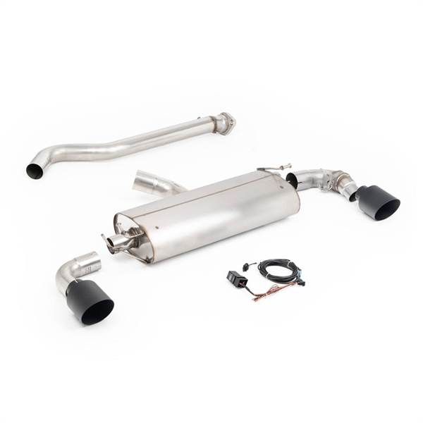 Milltek Valved Straight Pipe System med Cerakote Svarta Ändrör Toyota GR Yaris (Gen 2)