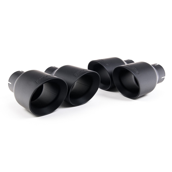 Milltek Coupe/Cabriolet Non Sport Diff modeller - Resonerad (Tystare) Cat-Back Avgassystem med Quad GT-100 Black Ändrör Audi S5 B9