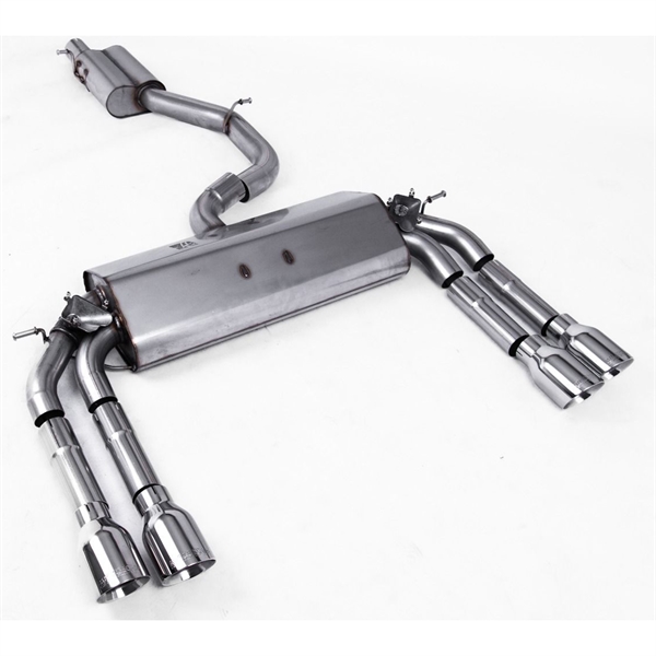 Milltek Cat-back Audi S3 2.0 TFSI quattro Saloon & Cabrio 8V/8V.2 (Non-GPF Equipped Models Only)