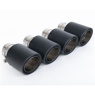 Milltek Coupe/Cabriolet Non Sport Diff modeller - Icke-Resonerad (Högre) Cat-Back Avgassystem med Quad JET-100 Carbon Ändrör Audi S5 B9