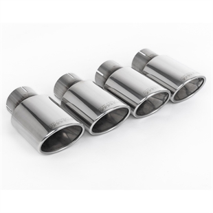 Milltek Coupe/Cabriolet Non Sport Diff modeller - Icke-Resonerad (Högre) Cat-Back Avgassystem med Quad Polerade Ovala Ändrör Audi S5 B9