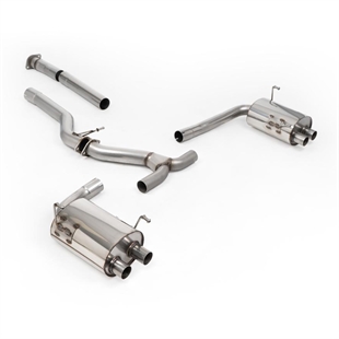 Milltek Icke-Resonansdämpat Cat-Back (Högre) med Polerade Ändrör Subaru Impreza WRX VB 2.4T Boxer (Endast USDM)