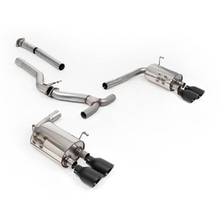 Milltek Icke-Resonansdämpat Cat-Back (Högre) med Cerakote Svarta Ändrör Subaru Impreza WRX VB 2.4T Boxer (Endast USDM)