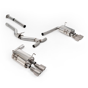 Milltek Icke-Resonansdämpat Cat-Back (Högre) med Borstade Titan Ändrör Subaru Impreza WRX VB 2.4T Boxer (Endast USDM)