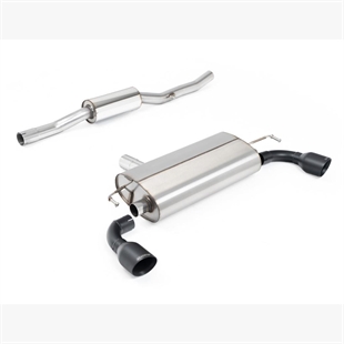 Milltek V2 Resonated med Borstade Titanium Snedskurna Ändrör VW Golf MK4 R32