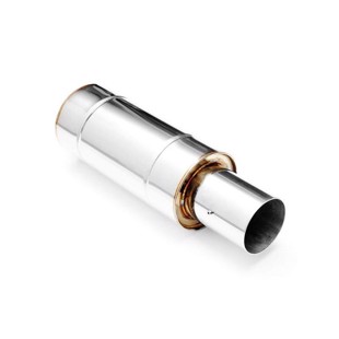 RM Motors Round straight through end silencer TOK2 Ending - Oblique, Silencer - Yes, Tip diameter - 89 mm, Pipe diameter - 50 m