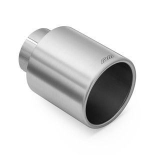 RM Motors RM Motors satin stainless steel exhaust tip KPZS Inlet diameter - 63,5 mm, Tip diameter - 76 mm, Including the clamp 