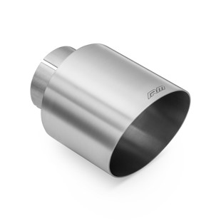 RM Motors RM Motors satin stainless steel cut end KSCS Inlet diameter - 50 mm, Tip diameter - 101 mm, Including the clamp - No
