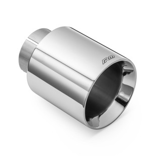 RM Motors RM Motors polished stainless steel straight tip KPCP/DS Inlet diameter - 63,5 mm, Tip diameter - 89 mm, Including the