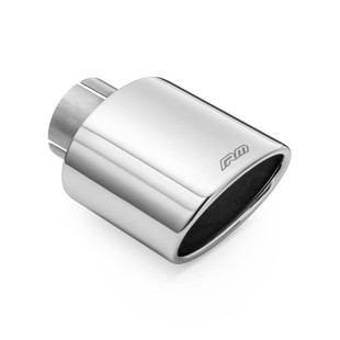 RM Motors RM Motors polished stainless steel beveled oval tip Inlet diameter - 51 mm, Including the clamp - No