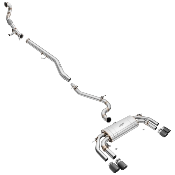 RM Motors Complete Exhaust System Audi S3 8Y 2.0 TFSI Sedan Downpipe + Straight Pipe Tip - 4
