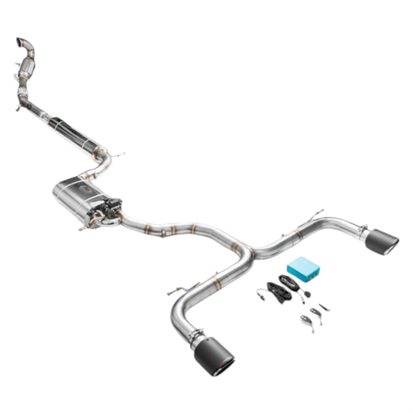 RM Motors Complete Exhaust System For Seat Leon Cupra 3 Hatchback With Sport Catalyst, Euro 3, 200 cpsi, 89 mm, Tip - 7