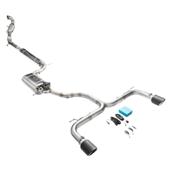 RM Motors Complete Exhaust System For Seat Leon Cupra 3 Hatchback With Sport Catalyst, Euro 4, 100 cpsi, 101 mm, Tip - 6