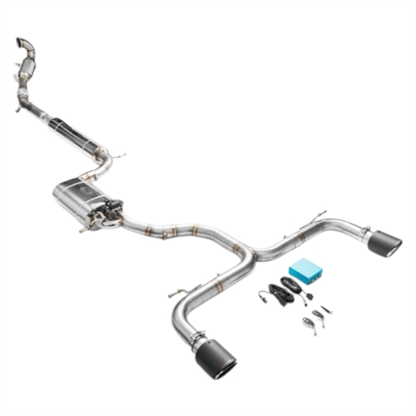 RM Motors Complete Exhaust System For Seat Leon Cupra 3 Hatchback With Sport Catalyst, Euro 4, 100 cpsi, 89 mm, Tip - 6