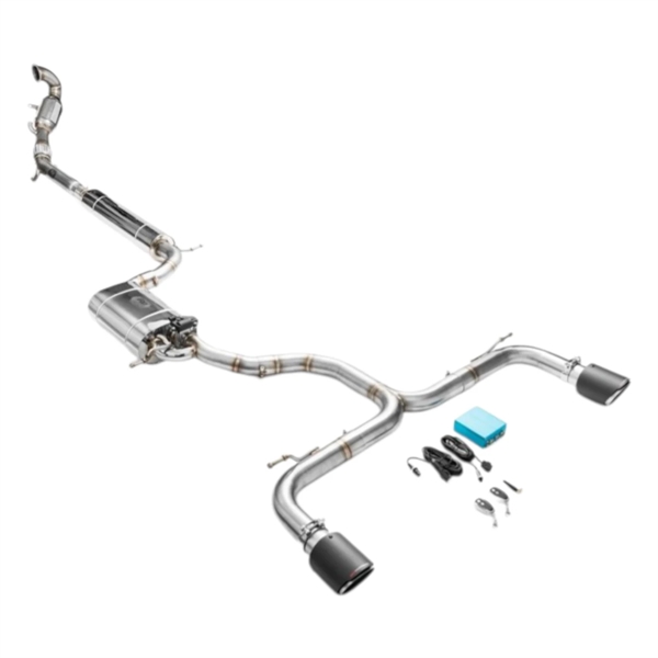 RM Motors Complete Exhaust System For Seat Leon Cupra 3 Hatchback With Sport Catalyst, Euro 4, 200 cpsi, 101 mm, Tip - 6