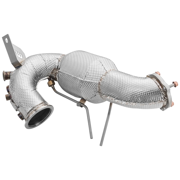 RM Motors Downpipe AUDI Q5 3.0 TDI MS With Heat Shield