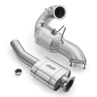 RM Motors Downpipe-set Audi A4 S4 / Avant Quattro / Avant 3.0 TDI, MS, Med Ljuddämpare Och Värmesköld