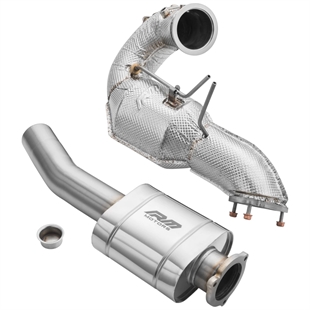 RM Motors Downpipe Set Audi A4 S4 / Avant Quattro / Avant 3.0 TDI +Heat Shield EURO 6 + Silencer