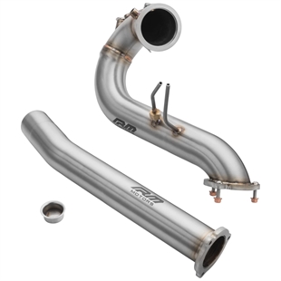 RM Motors Downpipe Set AUDI A4 S4 / Avant Quattro / Avant 3.0 TDI – No Catalytic Converter – No Silencer – No Set with Silencer – No Heat Shield