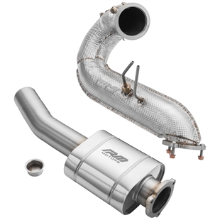 RM Motors Downpipe Set AUDI A4 S4 / Avant Quattro / Avant 3.0 TDI – No Catalytic Converter – With Silencer – No Set with Silencer – With Heat Shield