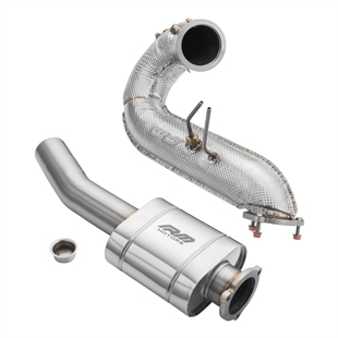 RM Motors Downpipe Set Audi A7 Sportback 3.0 TDI – No Catalytic Converter – With Silencer – Set with Silencer – With Heat Shield