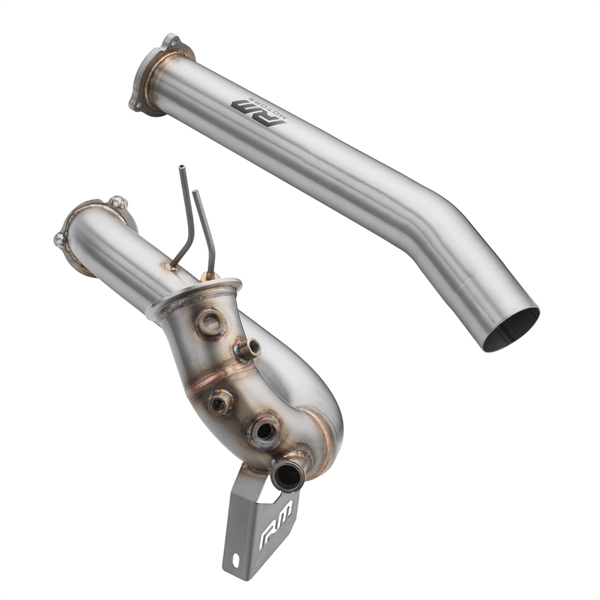 RM Motors Downpipe Set Audi A7 Sportback 3.0 TDI – No Catalytic Converter – With Silencer – No Set with Silencer – No Heat Shield